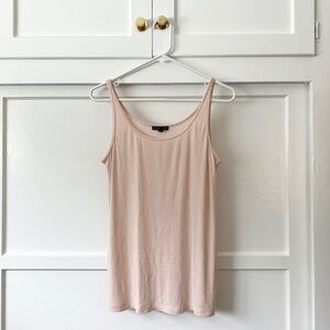 Eileen Fisher Scoop Neck Slim Tank in Stretch Jersey Silk Size Medium